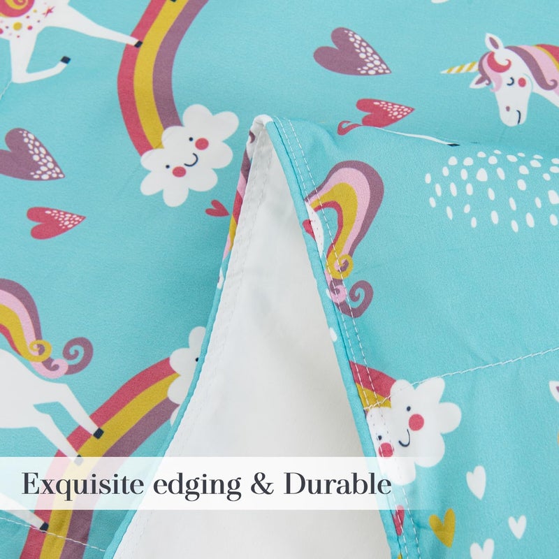 SPXTEX Blanket for Kids - Soft Breathable Childrens Bedding Chic Unicorn Blanket for Kids, Air Conditioning Blanket Lunch Break Blankets for Kids (Unicorn, 47.3 x 59 inches) - Image 4