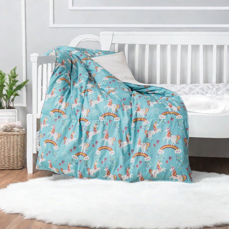 SPXTEX Blanket for Kids - Soft Breathable Childrens Bedding Chic Unicorn Blanket for Kids, Air Conditioning Blanket Lunch Break Blankets for Kids (Unicorn, 47.3 x 59 inches) - Image 1