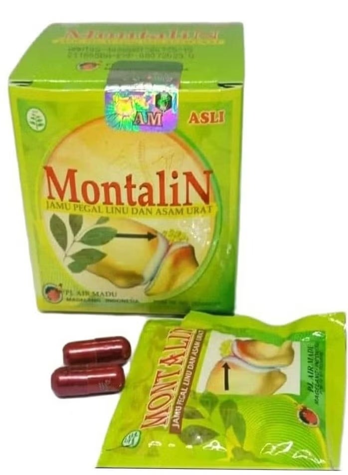 Montalin treatment for joint, bone, and gout pain - 40 capsules