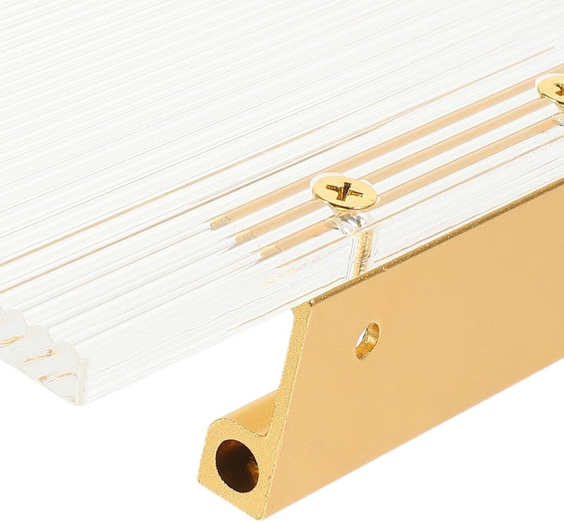 PRETYZOOM Punch-Free Toilet Paper Holder Acrylic Bathroom Roll Paper Dispenser Wall Mounted Gold Toilet Tissue Organizer and Washroom - Image 3
