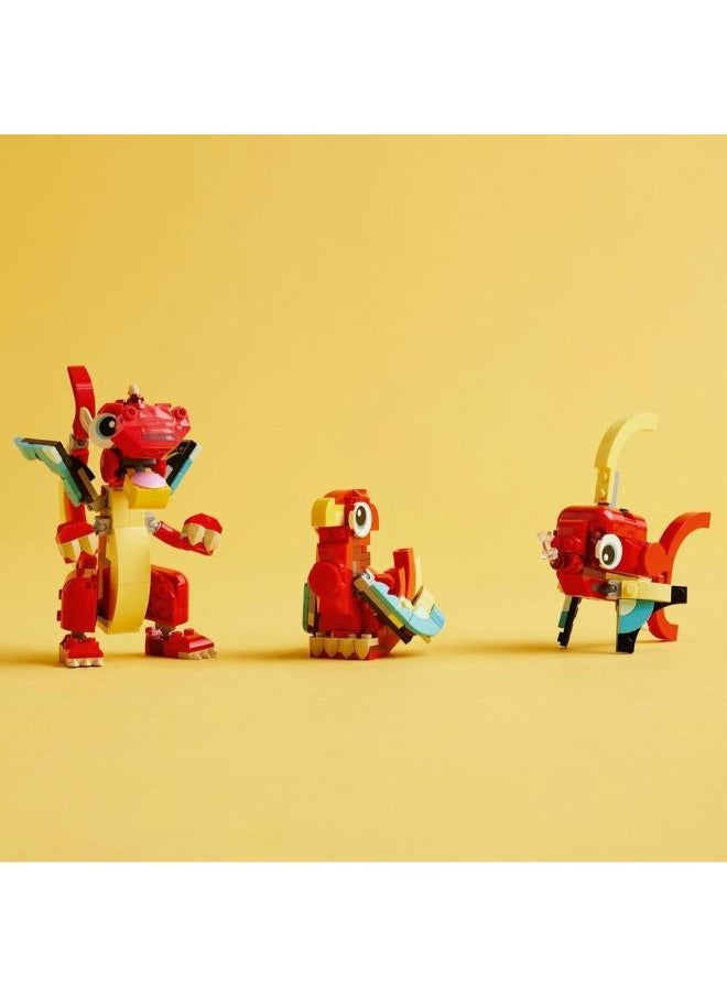 LEGO 3In1 31145 Red Dragon  Building Set  - Image 4