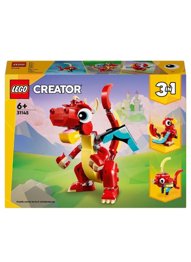 LEGO 3In1 31145 Red Dragon  Building Set  - Image 2