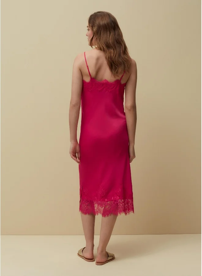Ovs Lace Trim Slip Dress