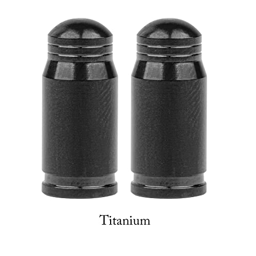 Wanyifa Bicycle 2X Titanium 4X Aluminium Presta Valve Cap (Black 4X Aluminium and 2 xTitanium) - Image 3