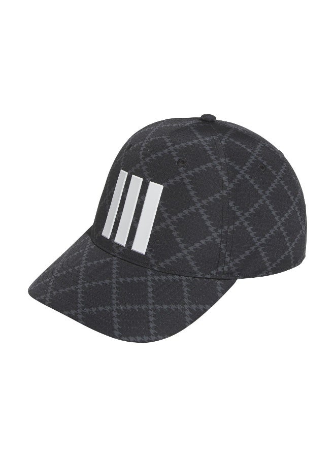 Adidas 3 Strp Tour Prt Black Golf Cap For Men Men (M/L)  - Image 1