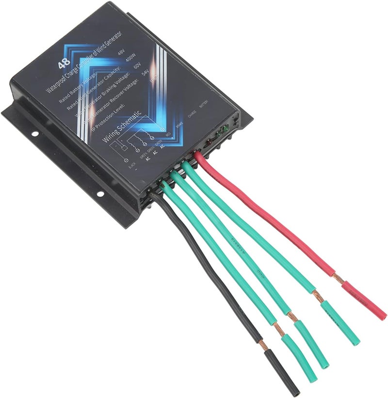 Wind Generator Controller 400W 48V, Aluminum Alloy Housing, Waterproof IP67 Charge Regulator - Automatic Charging, High Heat Dissipation, Ideal for Wind Power Systems - Image 2