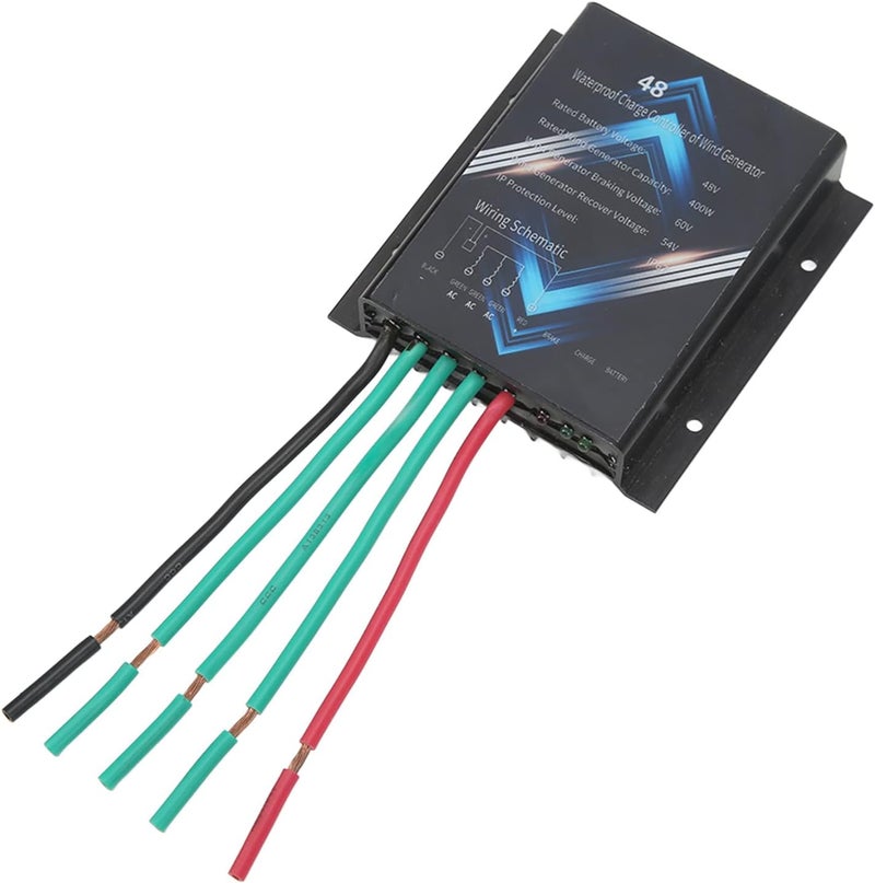 Wind Generator Controller 400W 48V, Aluminum Alloy Housing, Waterproof IP67 Charge Regulator - Automatic Charging, High Heat Dissipation, Ideal for Wind Power Systems - Image 3