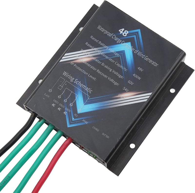 Wind Generator Controller 400W 48V, Aluminum Alloy Housing, Waterproof IP67 Charge Regulator - Automatic Charging, High Heat Dissipation, Ideal for Wind Power Systems - Image 5