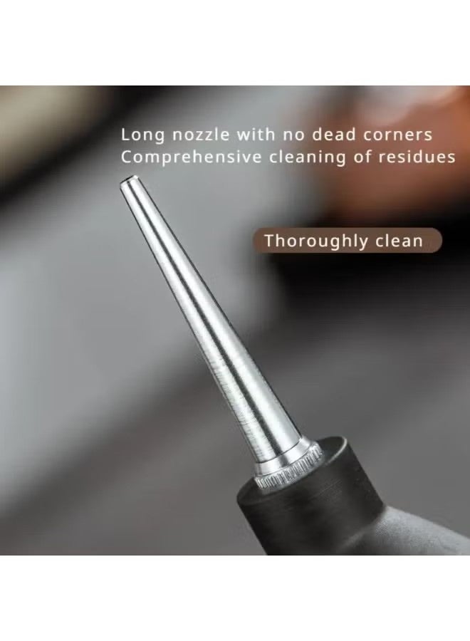 2pcs-Coffee Grinder Cleaning -Blower Coffee Powder -Air-Move Filter Cleaning Tool Air Blaster Blower - for Camera Cleaning,Espresso air for Automobiles, Keyboards-Long and Short Dual Purpose (Black) - Image 3