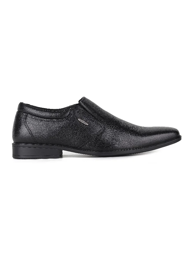 Red Chief Black Low Ankle Slip On Formal Shoe - Rc3974Lr 001