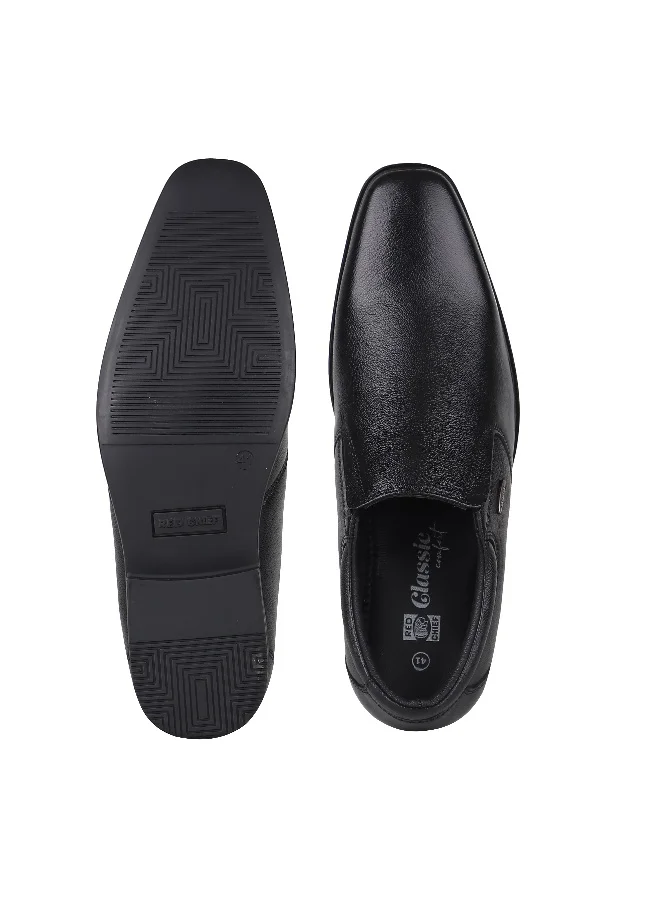 Red Chief Black Low Ankle Slip On Formal Shoe - Rc3974Lr 001