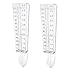 Weilan Weilan 5-Inch Capacity Plastic Rain Gauge Outdoor Easy to Read for Yard Capacity Wall Mount or in Ground(Clear,2 Pieces)  - Image 2