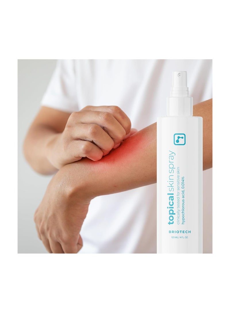BRIOTECH BRIOTECH Topical Skin Spray, Hypochlorous Acid Spray for Body & Face, Eyelid Cleanser, HOCl Facial Mist, Support Against Irritation and Redness, Packaging May Vary, 4oz (1 Pack) - Image 3