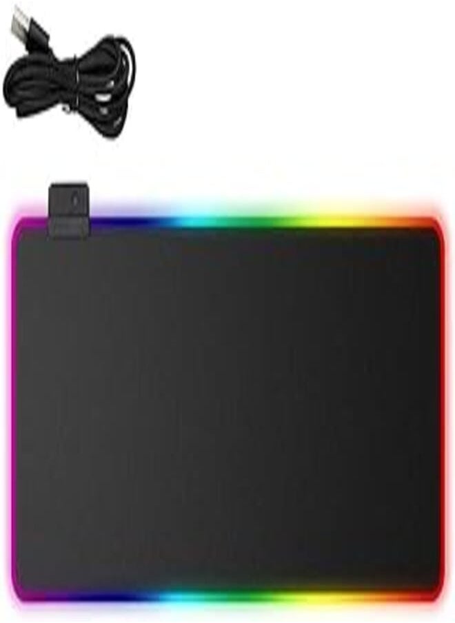 Generic - ZikudFu Rubber Base RGB Extended Gaming Mouse Pad with 12 Lighting Modes / 7 Color [XL / 80x30] - Image 1