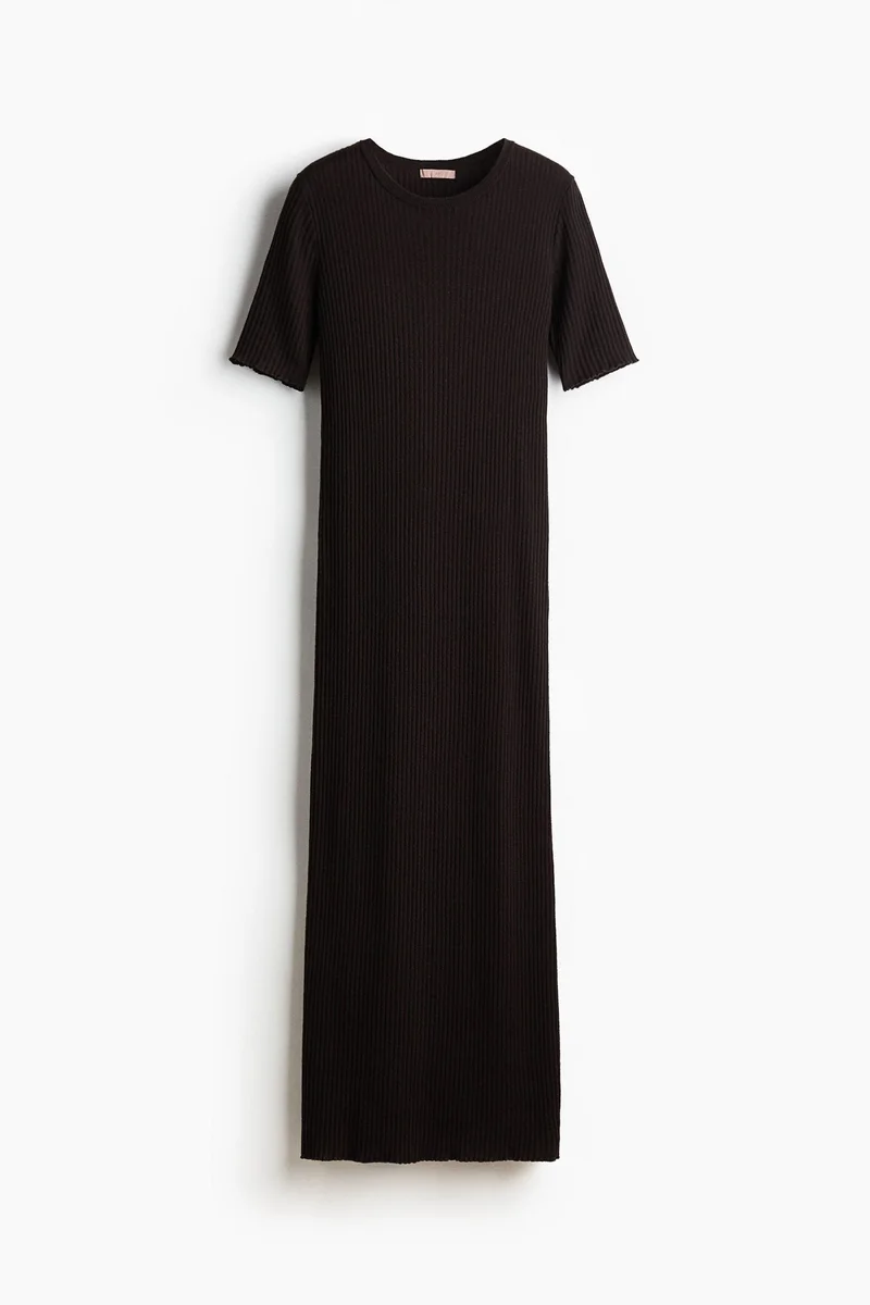H&M Rib-knit T-shirt dress