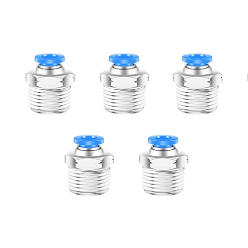 CEKER 8mm x 1/2" NPT Male Push-to-Connect Air Fittings, 2 Packs - Image 1