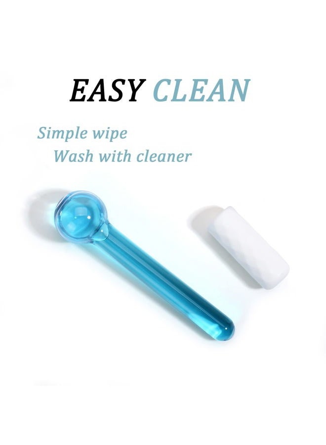 CIBLUTY ICE Globes Small Balls for Eyes, 2 PCS Blue Facial Globes for Massage Tool, Facial Roller Cold Skin Massagers, Tighten Skin, Reduce Puffiness and Dark Circles, Enhance Circulation - Image 5