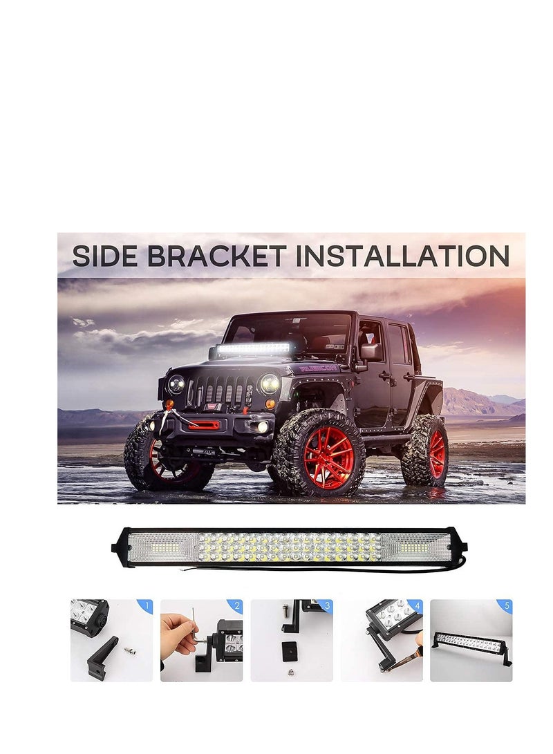 Generic Light Bar 55cm 54 LED Large 54 LED Small 6000K 120W 13200 Lemon 10-30V - Image 3
