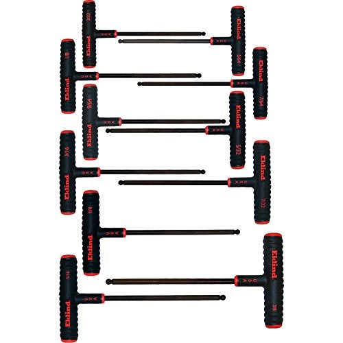 Eklind Tool 60811 PowerT Handle BallHex Key allen wrench 11pc set SAE Inch Sizes 56438 9in