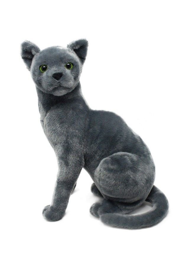 VIAHART - Rae The Russian Blue Cat 12 Inch Grey Stuffed Animal Plush Gray Cat By Tiger Tale Toys - Image 1