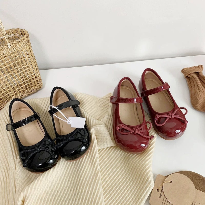 Girls'' Leather Shoes Spring and Autumn 2026 New Model Children''s Princess Shoes Little Girl Grandma Flats Silver Soft-Soled Baby Shoes - Image 2