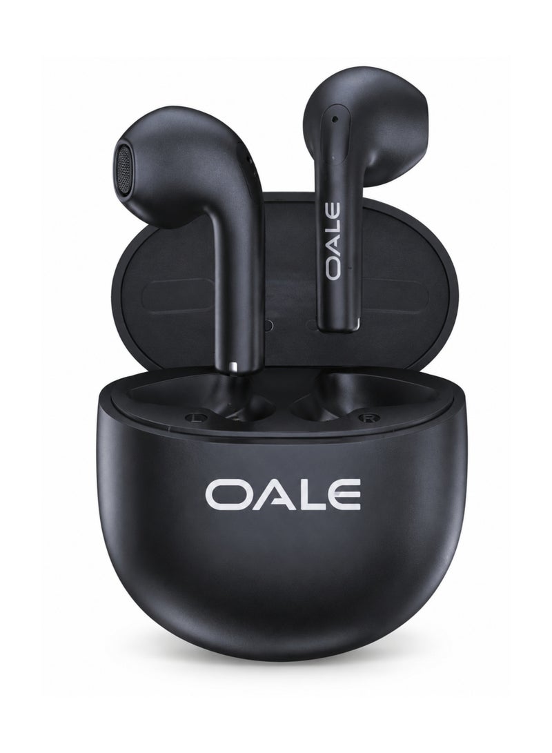 OALE iTune 2 Wireless Earbuds Bluetooth 5.3 with ENC, Touch Control, 30H Playtime, Black - Image 1