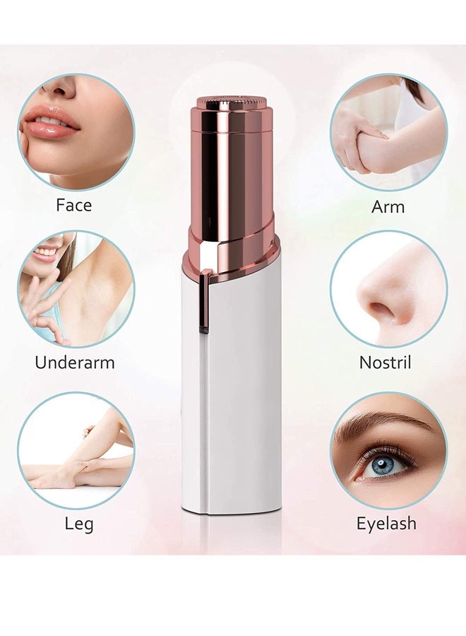 AYAR Facial Hair Removal for Women, Painless Epilator Hair Remover Device  , USB Rechargeable Face Electric Razor and Trimmer for ladies Lip, Chin, Arms - Image 4