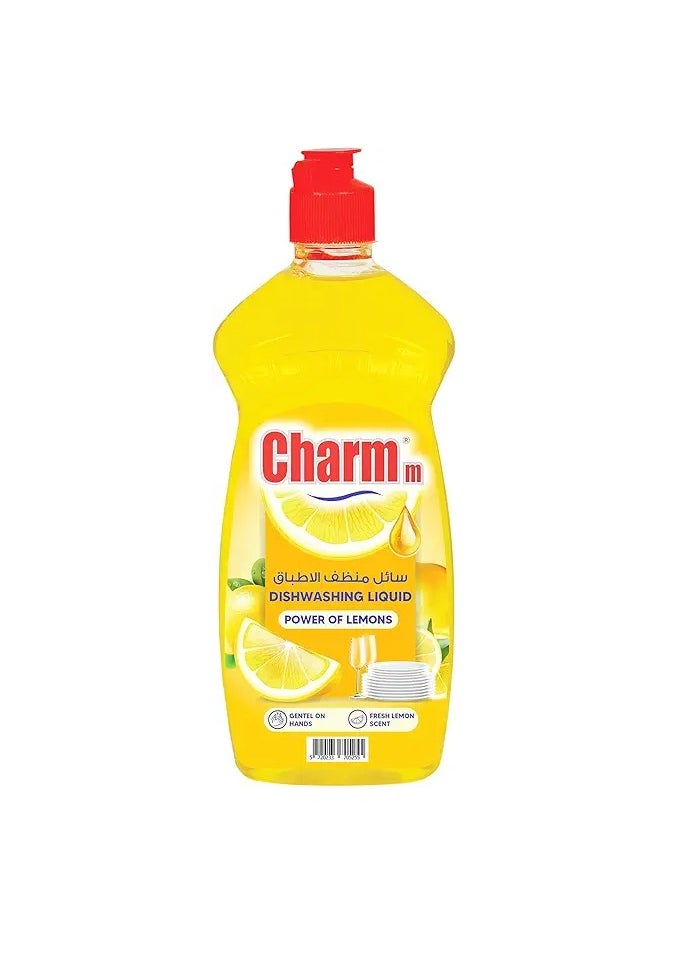 CHARMM Liquid Dish Wash Liquid, Lemon, 500ml 