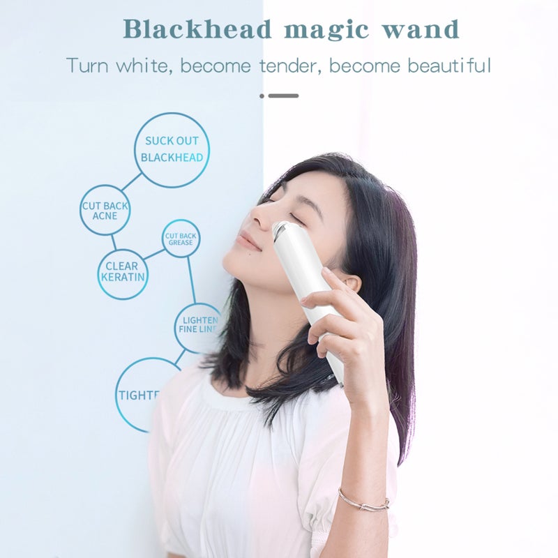 5.0MP Intelligent Visual Blackhead Remover Blackhead Instrument Vacuum 3 Suction Level 6 Heads USB Rechargeable Electric Facial Pore Cleanser Acne Comedone Pimple Extractor Sucker Tool Sync Photo - Image 3