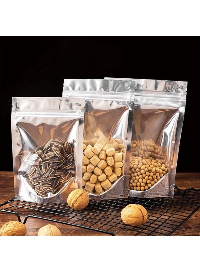 50 Reusable Standing Storage Bags 5.91x8.66 Inch 50 Pcs For Snacks Cereals Nuts Coffee - Image 5