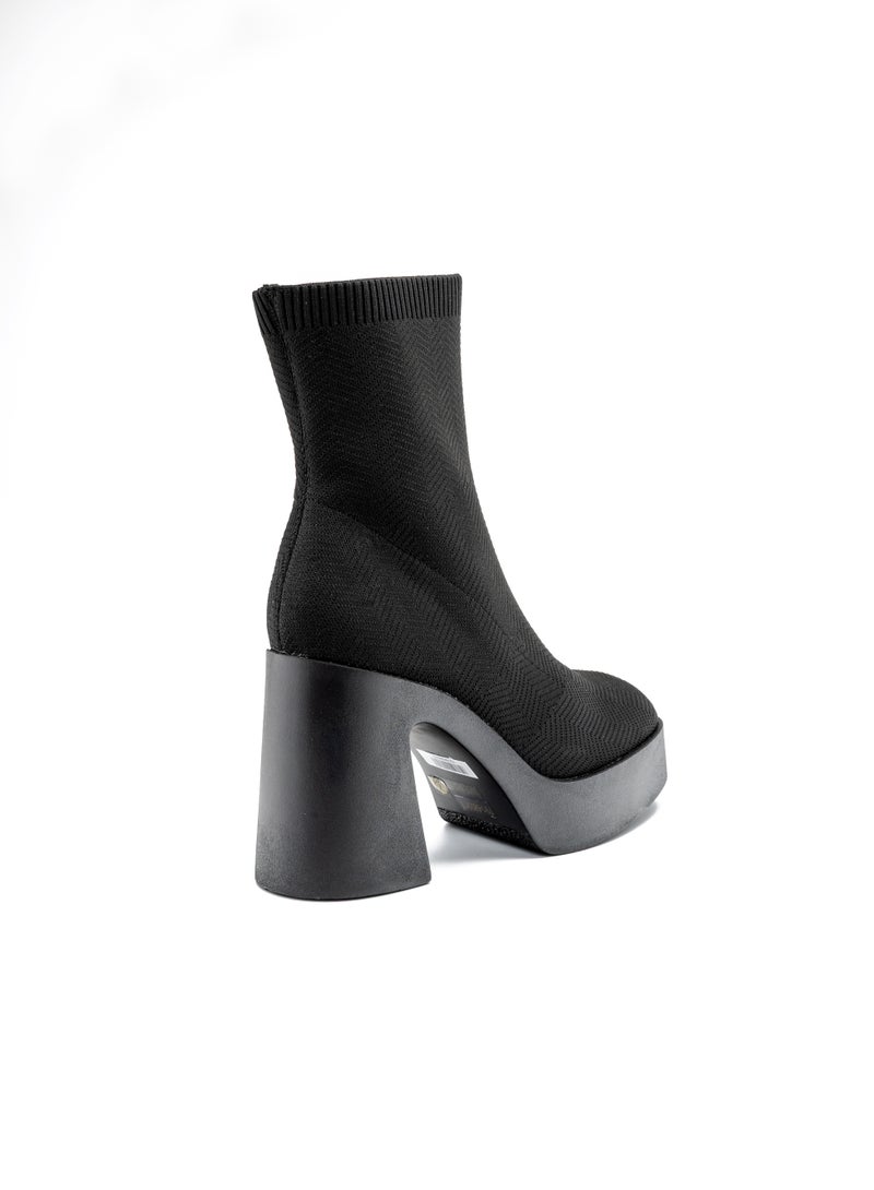 Bata Platform Block Heel Ankle Boots - Image 4