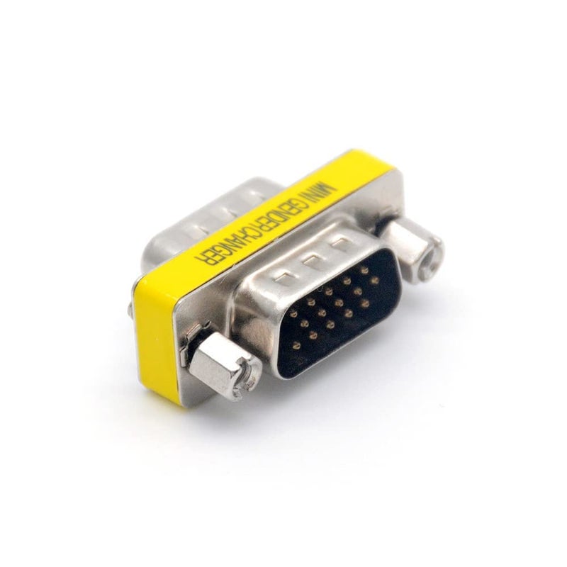 fdealz [ 5 Pieces ] VGA M/M Coupler, HD15 VGA SVGA Male to Male Mini Gender Changer Coupler Adapter HD-15 - Image 5