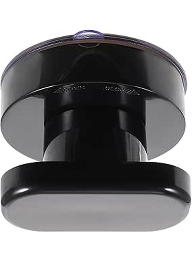 Black Self Stick Suction Cup Pull Handle for Bathroom Glass Doors and Cabinets No Drilling Required - Image 1