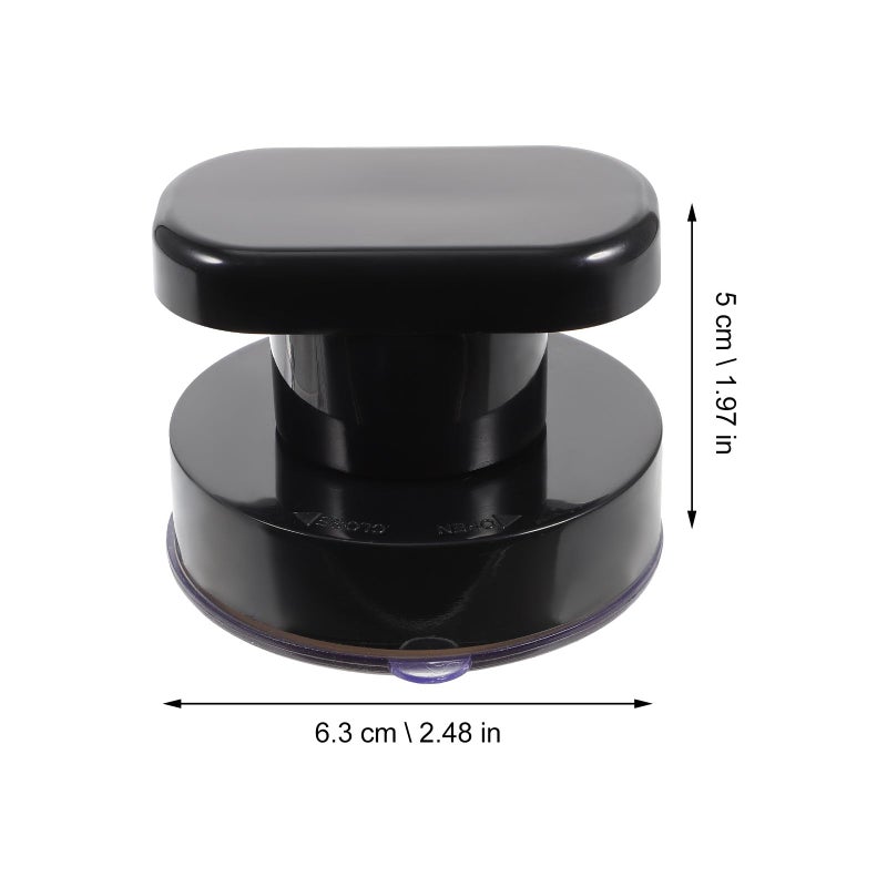 Black Self Stick Suction Cup Pull Handle for Bathroom Glass Doors and Cabinets No Drilling Required - Image 3