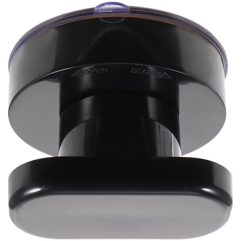 Black Self Stick Suction Cup Pull Handle for Bathroom Glass Doors and Cabinets No Drilling Required - Image 2