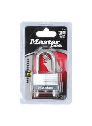 Steel Rust-Resistant Shackle Adjustable Laminated Key Padlock Silver and Black 1-3/4 inch 510D - pzsku/Z951A97E91D96C54AF748Z/45/1748256961/7b0ea5cf-1753-4271-b5d2-dd0c29b0042d