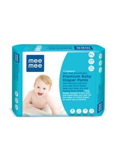 Mee Mee Premium Breathable Baby Diaper Pants Extra Large (XL) Size,20 Pieces For 0-2 Years,12 Kg |Fast Absorbing, Cotton Soft Feel with Wetness Indicator | Double Layer Leakage Protection - pzsku/Z951A980B6EB0B97546AEZ/45/_/1738305585/54c62504-bfe9-4bd0-9e9a-603c33f67c97