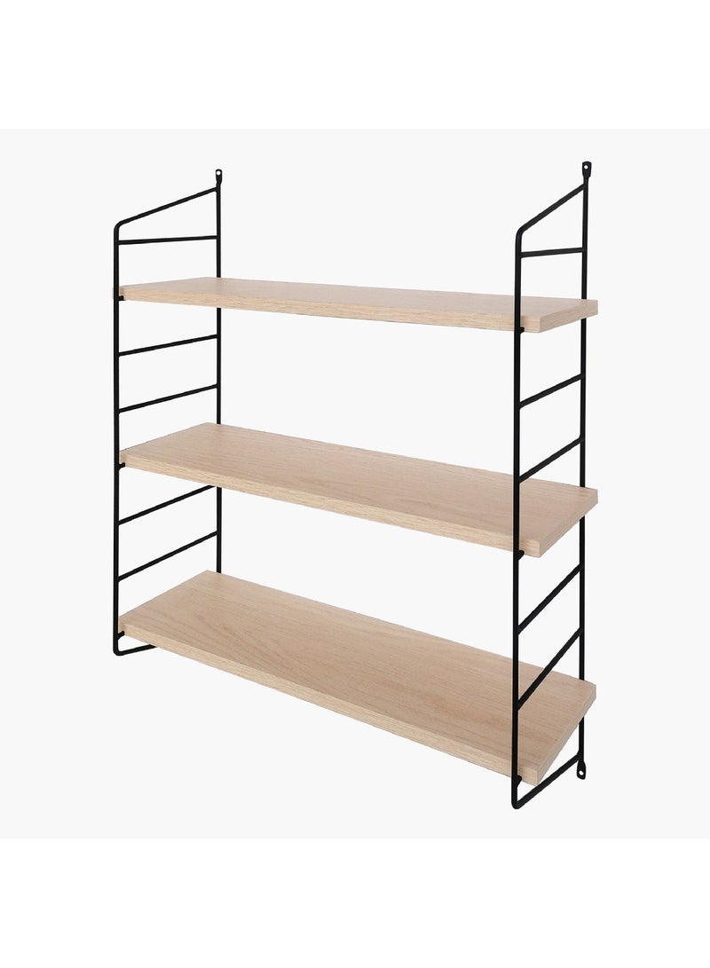 Home Box Urban 3-Tier Metal Shelf 60 x 70 x 17 cm - Image 2