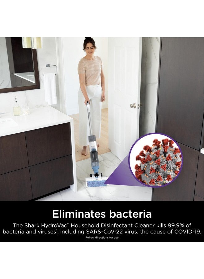 Shark منظف مطهر منزلي من شارب هايدرو فاك، يقضي على 99.9% من البكتيريا والفيروسات، متوافق مع منظفات شارب هايدرو فاك 3 في 1 متعددة الأسطح على الأرضيات الصلبة، الحجر، اللامينيت والبلاط، بنفسجي، WDCD60 - Image 3