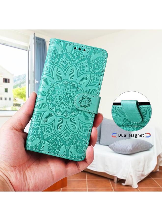 S-TOP Case For OPPO Reno13 Pro Global Embossed Sunflower Leather Phone Case - Image 5