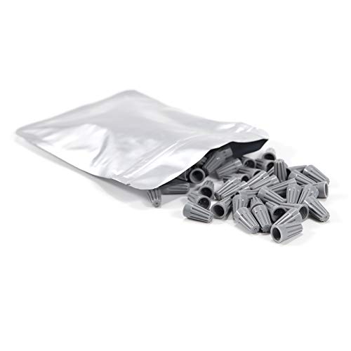Mamfous 100 PCS P1 Grey Spring Insert Twist Caps Connection Electrical Wire Connectors Nuts Screw Terminals Assortment (Grey) - Image 4
