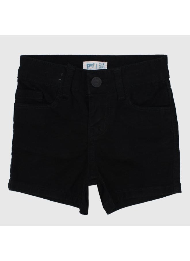 playmore - Black Gabardine Shorts - Image 1