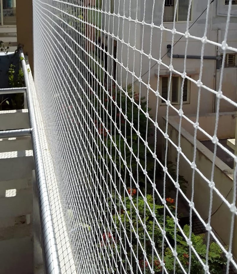 Kuber Industries Pigeon Control Anti Bird Net, 20x10 Ft. (White)-HS43KUBMART26862 - Image 4