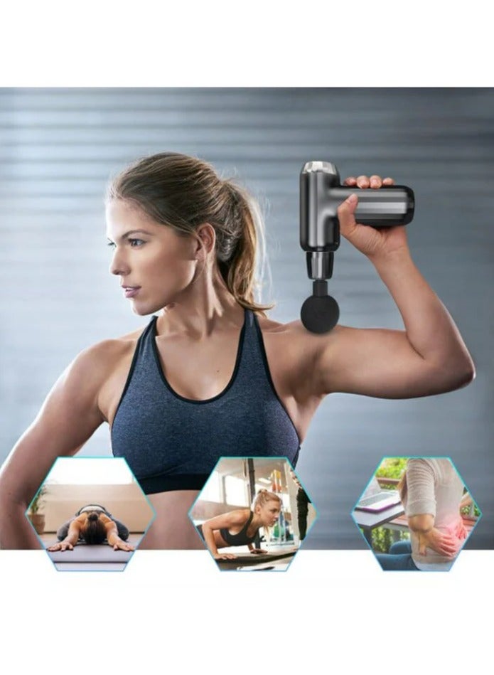 Bless Night FH-820 Muscle Massage Gun – 6-Speed Deep Tissue Therapy, 4 Interchangeable Heads, 1800mAh Battery, Portable Recovery Device - Image 1