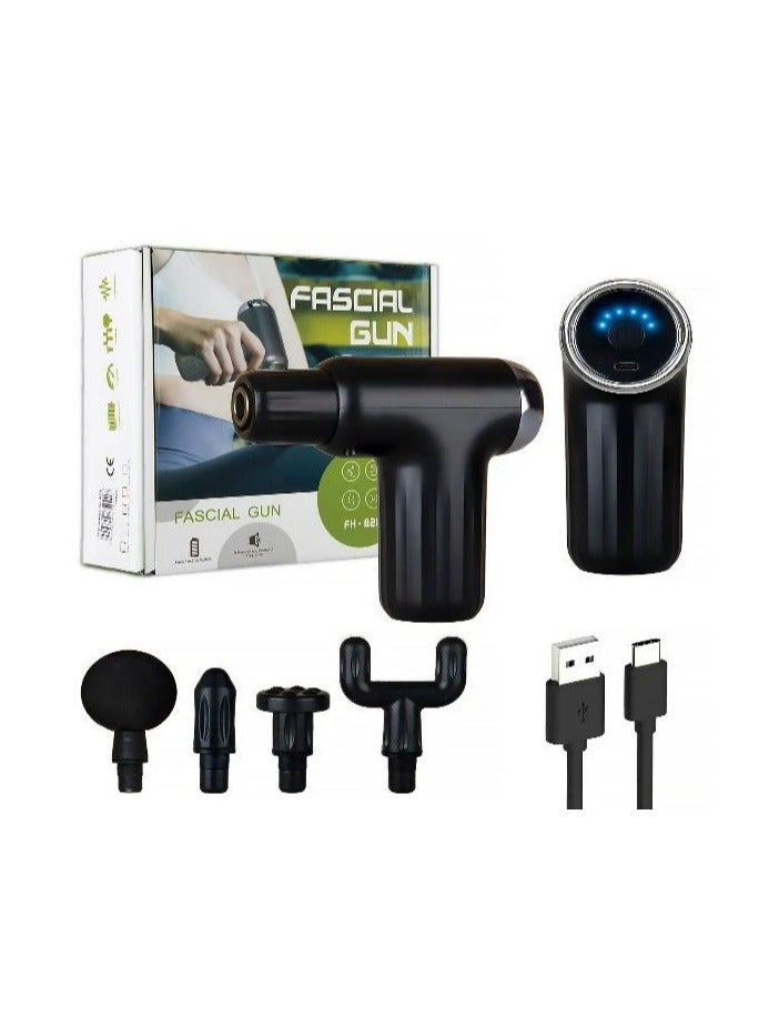 Bless Night FH-820 Muscle Massage Gun – 6-Speed Deep Tissue Therapy, 4 Interchangeable Heads, 1800mAh Battery, Portable Recovery Device - Image 3