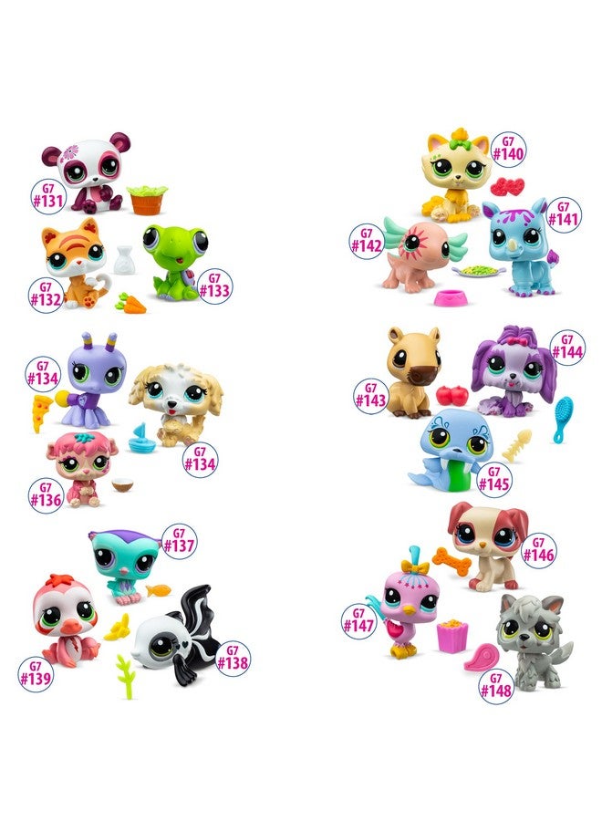 Littlest Pet Shop - Pet Surprise 3-Pack - Series 3, Gen 7 Authentic LPS Bobble Head Toy Figure, Collectible Toy Animal, Ages 4+ - Image 2
