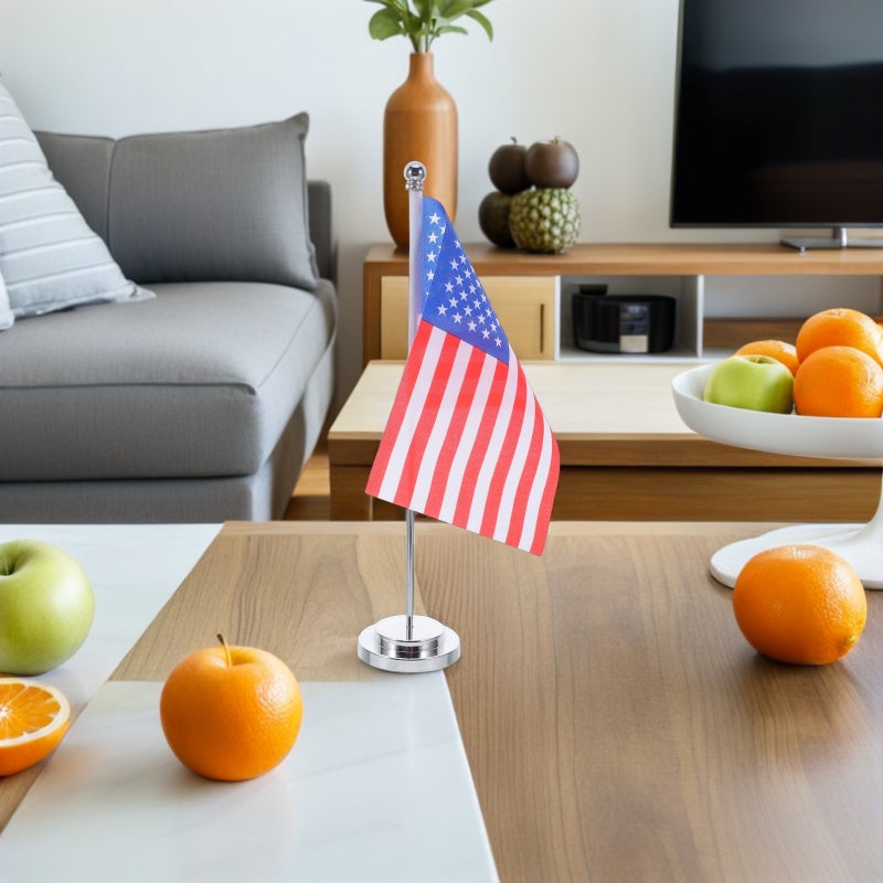 🏠 طقم أعلام طاولة مستطيلة متعددة الألوان بزينة علم الدولة للمنزل والمكتب - Image 4