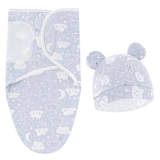 Y&D Swaddlers Baby Swaddling Blanket Sleeping Bag Set - Delivery Room Wrap & Hat - Spring Silkworm Sleeping Bag - Image 4