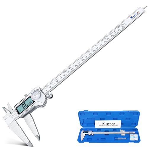 Kynup Digital Caliper, 12 Inch Caliper Measuring Tool with Stainless Steel, IP54 Splash Proof Protection Design, Large LCD Screen, Easy Switch from Inch Metric Fraction (300mm) - Image 1