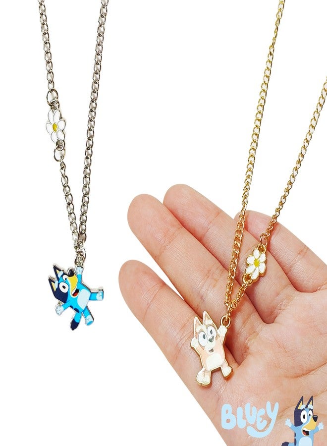 LUV HER Bluey and Bingo BFF Necklace Set, Girls Friendship Gift for Ages 6+ - Image 3